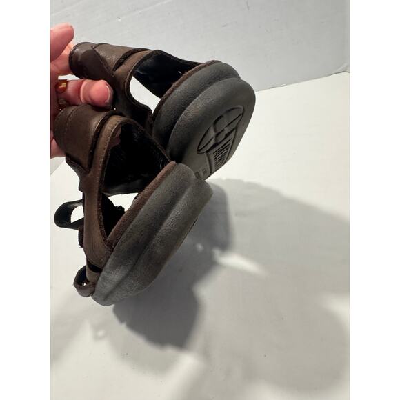 Mephisto Sam Leather Fisherman Sandals Men's Size 12US / 46EU Brown Buckle Flat - Picture 8 of 9